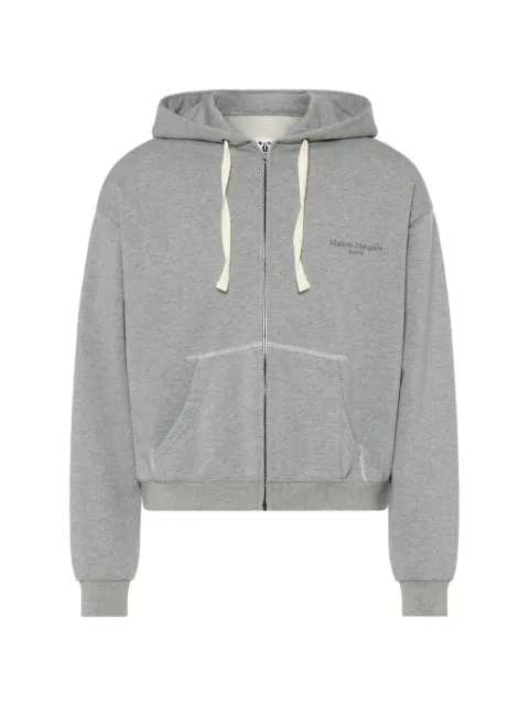 Maison Margiela zipped hooded sweatshirt Grey S67HG0024S2550