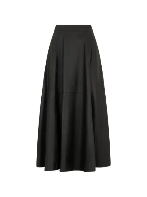 Raquel Diniz panelled leather maxi skirt Black 8L00012