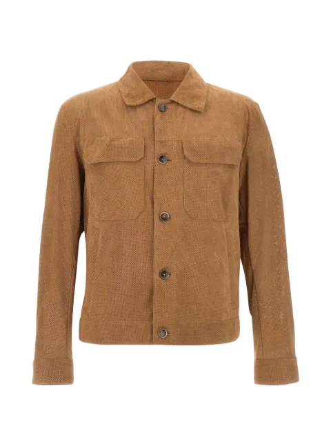 BOSS suede jacket Neutrals 50558900