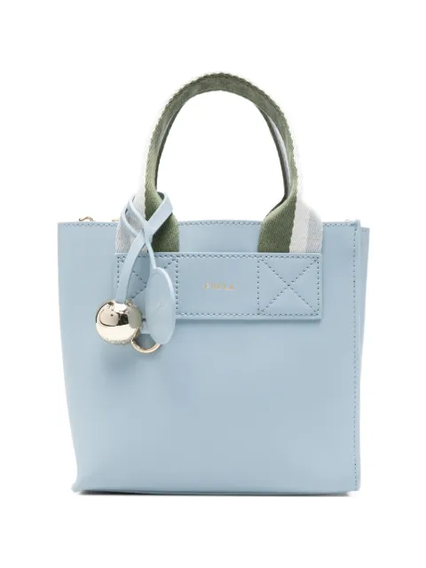 Furla logo-print panelled tote bag Blue WB02068BX4467