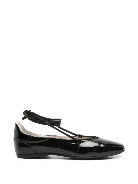 Patrizia Pepe ankle-tie ballet flats Black 8Z0123L125K182