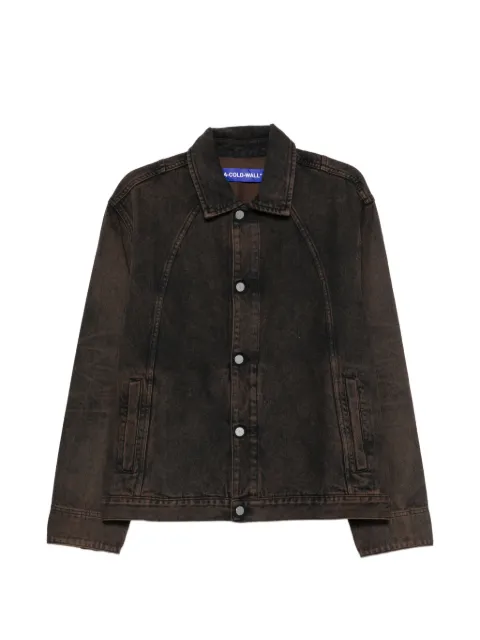 A-COLD-WALL* Cromer dyed panelled denim jacket Brown ACWMH070B