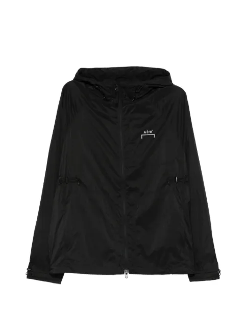 A-COLD-WALL* logo-print drawstring hooded jacket Black ACWMO305