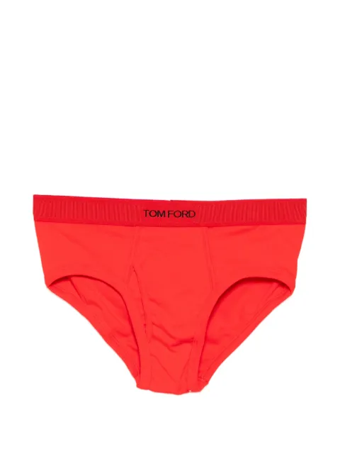 TOM FORD logo-waistband jersey briefs Red T4LC12040