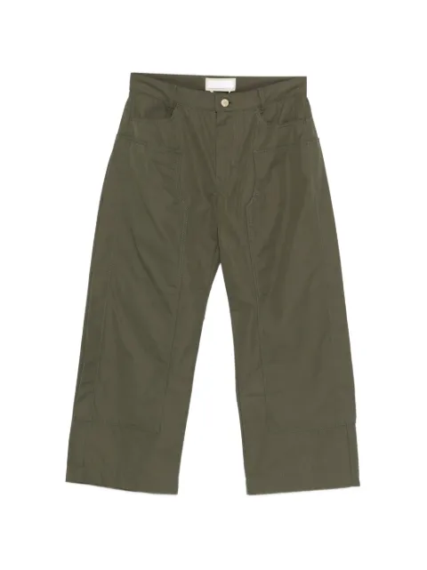 LITKOVSKA patch wide trousers Green P18MSS26