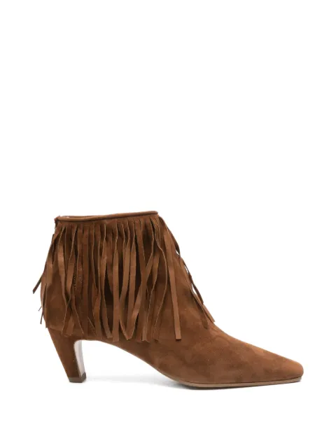 biancadi fringed leather boots Brown S476