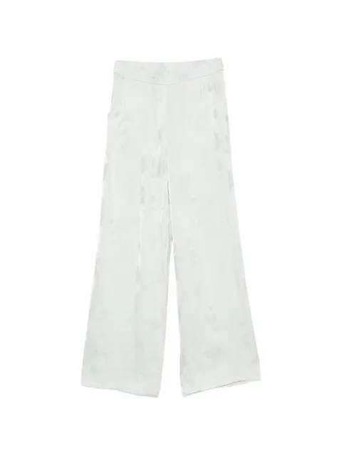 Calvin Klein floral-jacquard relaxed-fit trousers Green LV044F604G3Q0