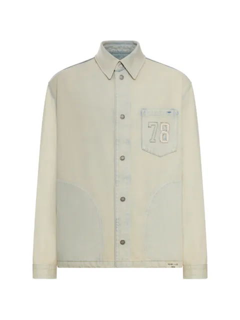 Golden Goose work jacket in light sand-colored denim Neutrals GMP02518P002358
