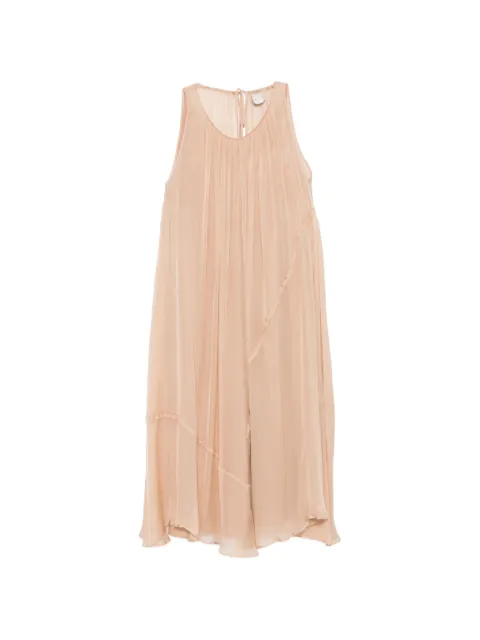 Alysi gathered panel dress Neutrals 116341P6214