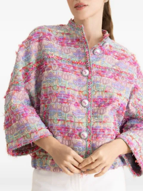 MAISON COMMON button fastening cropped jacket Pink 7525712610