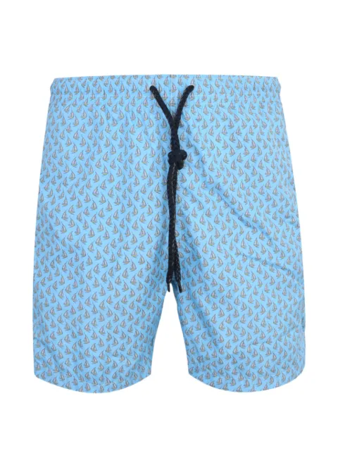 Drumohr sailboat-print shorts Blue ICD99400