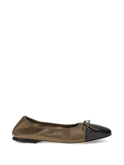 Dear Frances Gala ribbon ballet flats Green GAL05