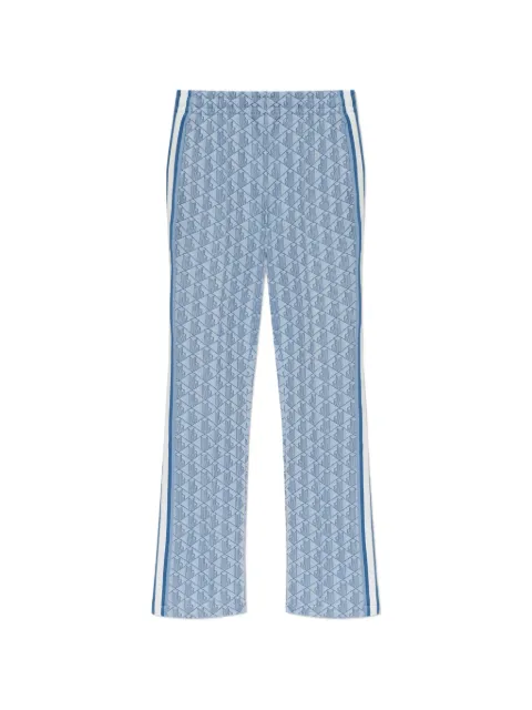 Lacoste monogram-patterned track pants Blue XF9313