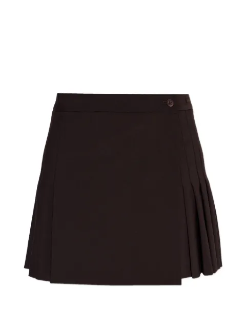Lacoste wrap pleated mini skirt Brown JF0560