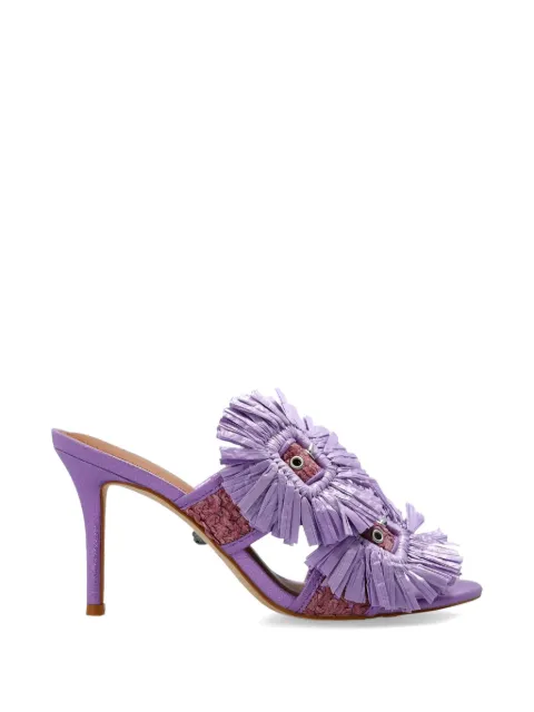 Kurt Geiger London raffia buckle sandals Purple RAFFIABUCKLESANDAL