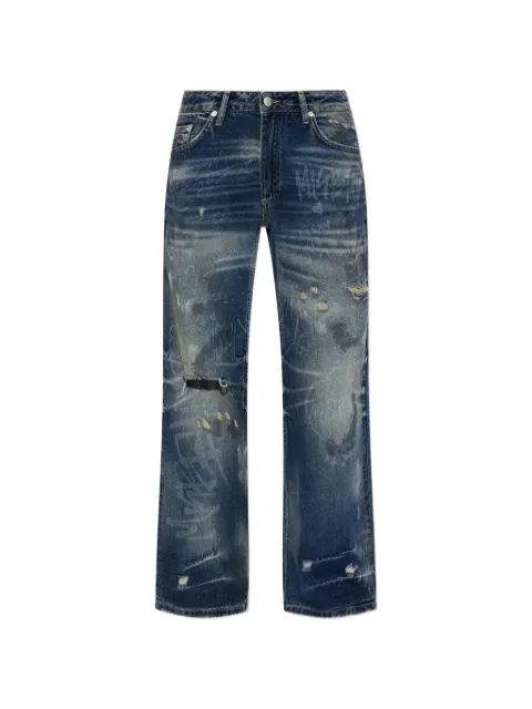 MISBHV Laser Tagged distressed denim jeans Blue 260U315