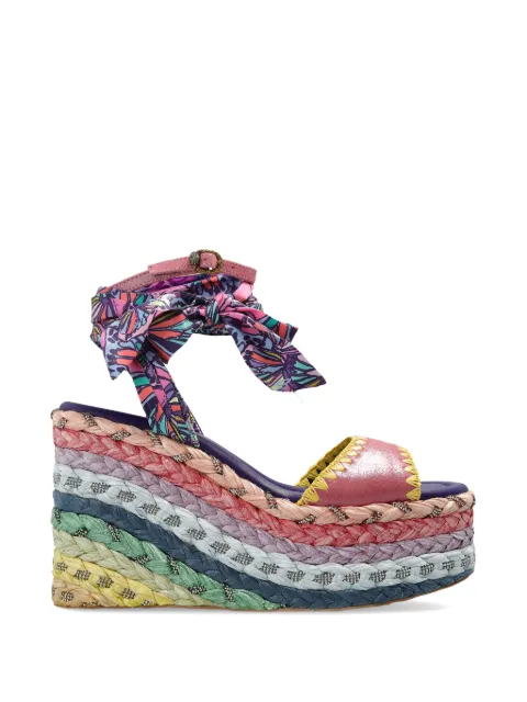 Kurt Geiger London Chelsea scarf wedge sandals Pink 5597257209