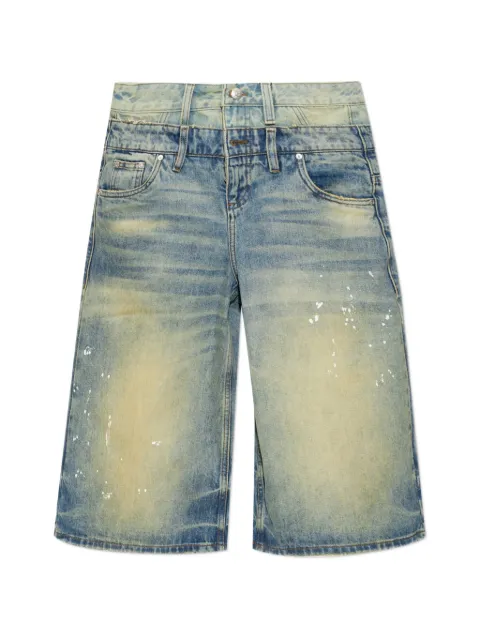 MISBHV layered denim shorts Blue 260U309