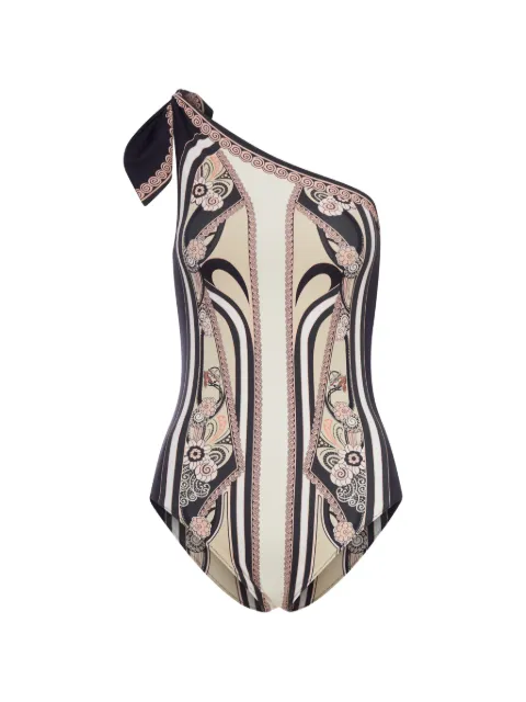La DoubleJ one-shoulder knot swimsuit Neutrals SWI0058LYC006AMB03PI02