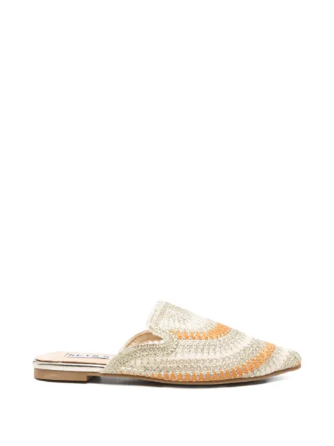 KEYS pointed woven sandals Neutrals K12010