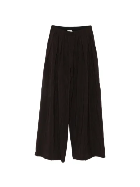 Alysi gathered palazzo pants Brown 116158P607