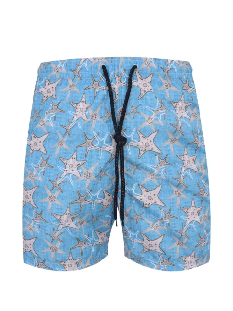 Drumohr drawstring slub-texture shorts Blue ICD99400