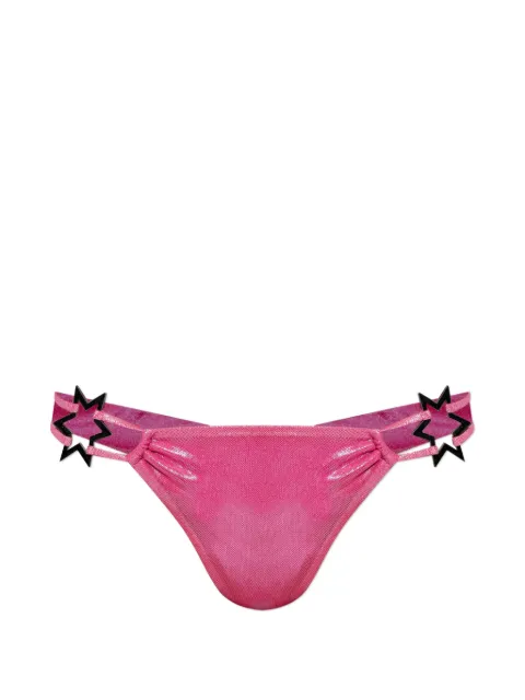MISBHV star-details bikini bottoms Pink D260W6580