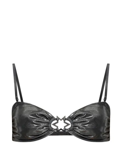 MISBHV star-plaque bikini top Black 260W660