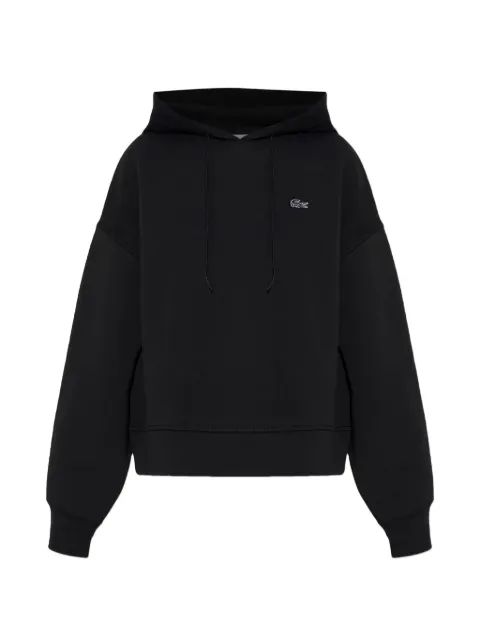 Lacoste logo-appliqué hoodie Black SF0048