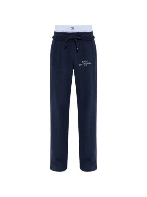 MISBHV waffle-knit trousers Blue 260U305
