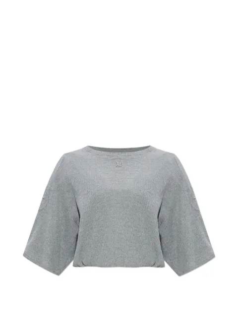 MISBHV knitted cropped T-shirt Grey 260W115