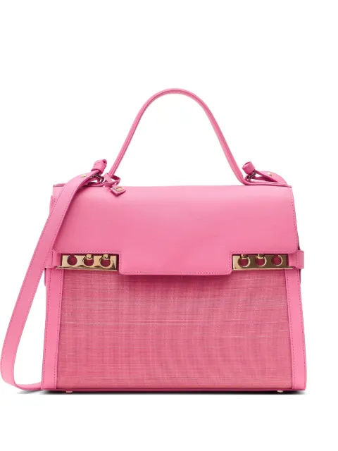 Delvaux Vintage Tempête Toile de Crin top handle bag Pink CSSZ8814