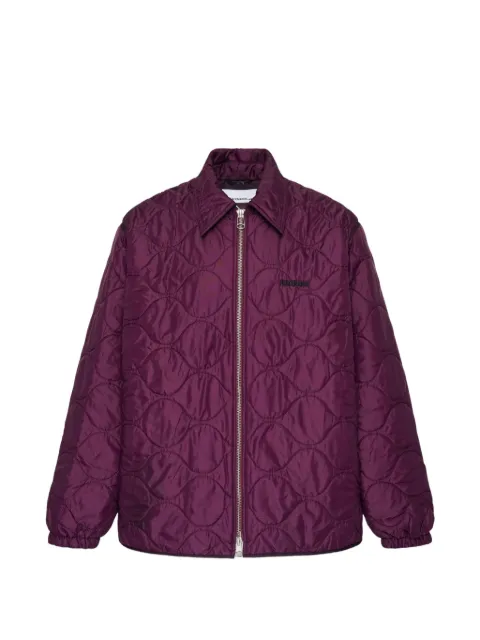 OAMC quilted zip-fastening overshirt Purple PCM3OJ10ANY00102000BORDEAUX