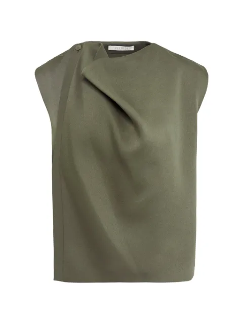 Club21 Noelle satin woven top Green NOETPL014SAFARISS26