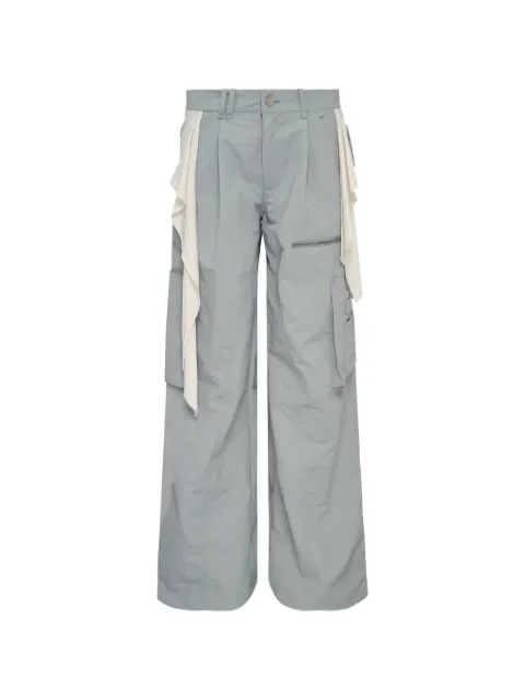Hache layered tie-detail trousers Blue N2623RWP24LBL00LIGHTBLUE