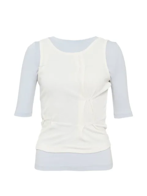 Hache layered T-shirt Blue N2621RTS14LBL00LIGHTBLUE