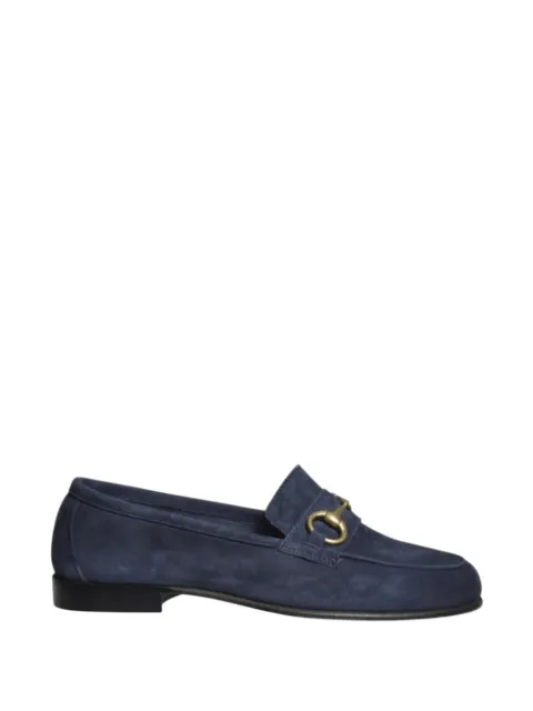IL MOCASSINO horsebit suede loafers Blue TASCAMGO048BLU