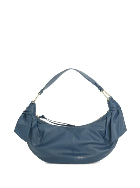 Coccinelle Furoshiki knotted leather shoulder bag Blue E1U1A130201