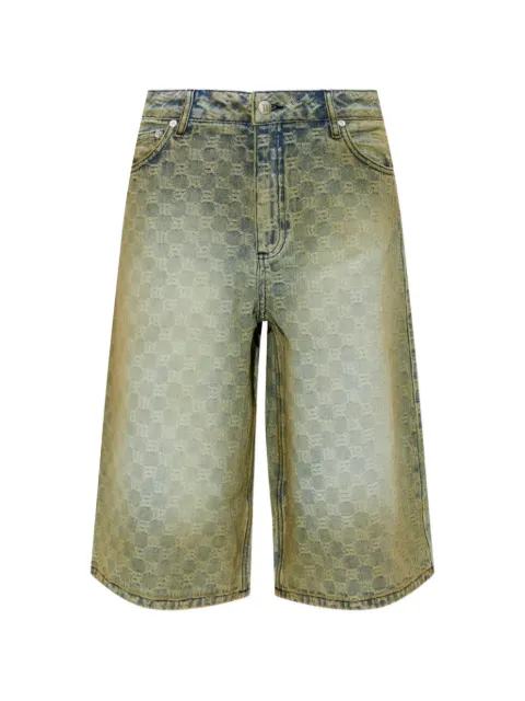 MISBHV check pattern shorts Blue 260U153