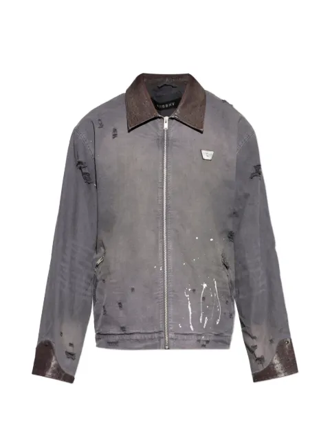 MISBHV distressed collared jacket Grey 260U133