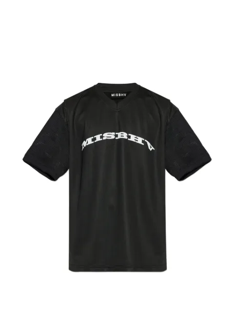 MISBHV V-neck panelled T-shirt Black 260M120