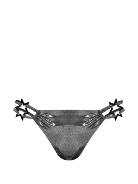 MISBHV star-appliqué bikini bottoms Silver 260W659