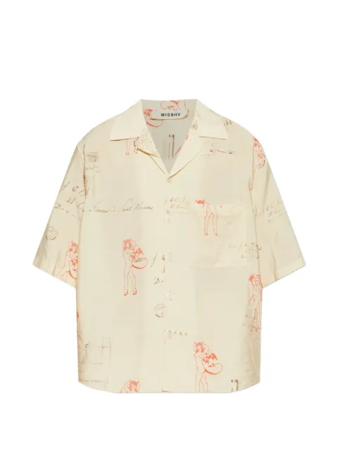 MISBHV graphic-print shirt Neutrals 260M104