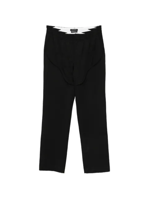 JUNTAE KIM gathered corset slacks Black JTKSS24COT23