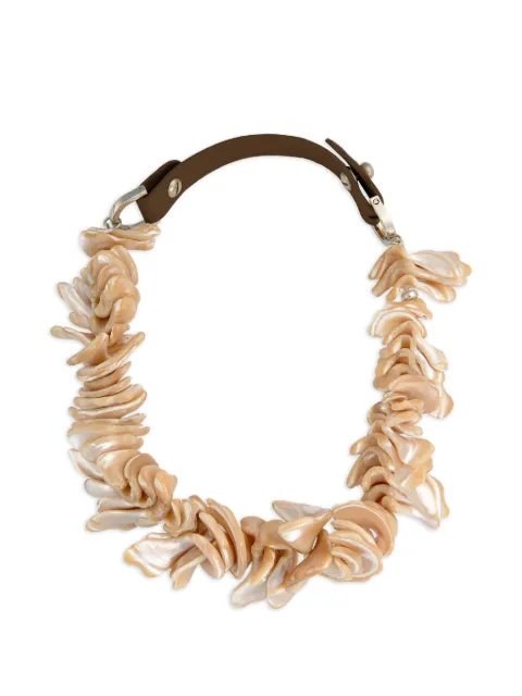 OBSIDIAN x Sonia Argint mother-of-pearl necklace Neutrals 8004BR