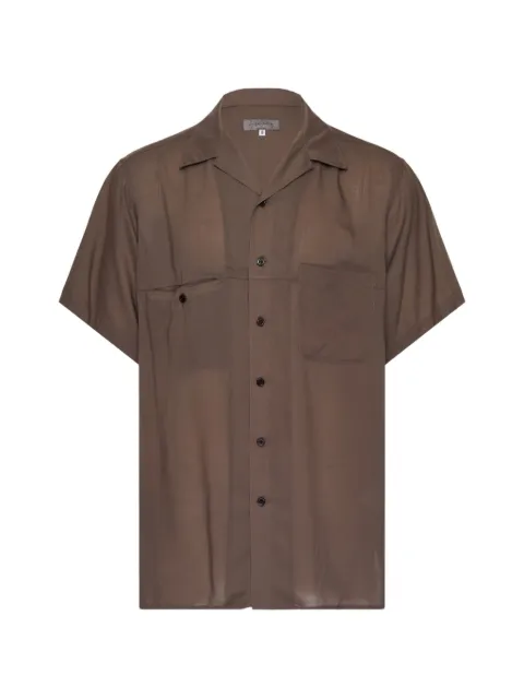 Yohji Yamamoto panelled shirt Brown HKB09201001