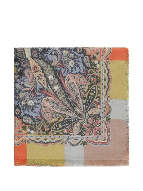 ETRO fringed scarf Yellow WAYA0001AKE54S9880