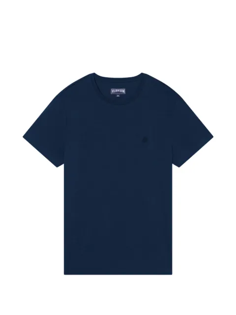 Vilebrequin Thom logo-embroidered T-shirt Blue THOET100