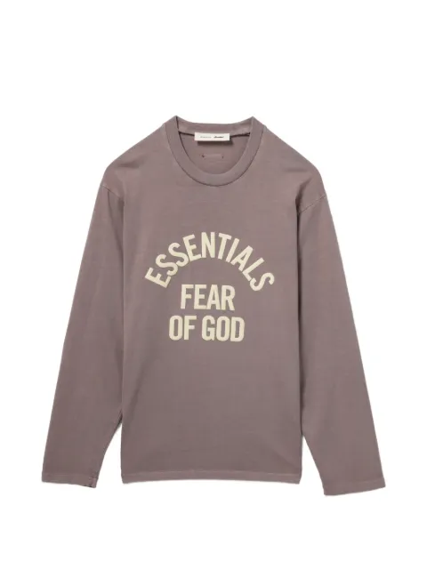 ESSENTIALS logo-print long-sleeve sweatshirt Purple ESSLT5662FWXQPPX00L