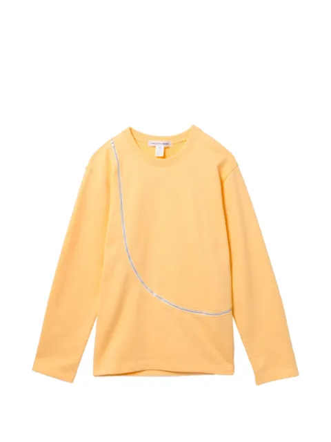 Comme Des Garçons Shirt zip-detail sweatshirt Yellow FQT027
